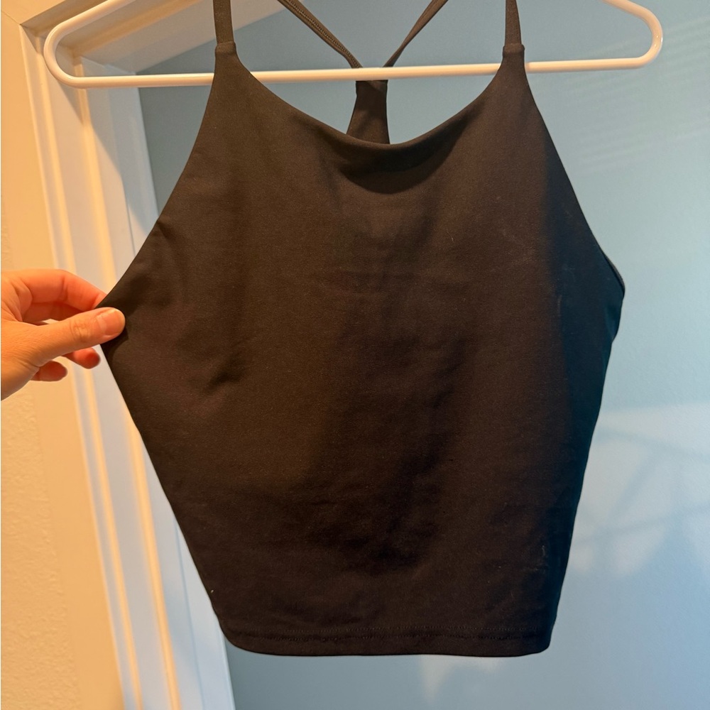 NWOT Old Navy Active Powersoft Black Sports bra - Picture 2 of 3